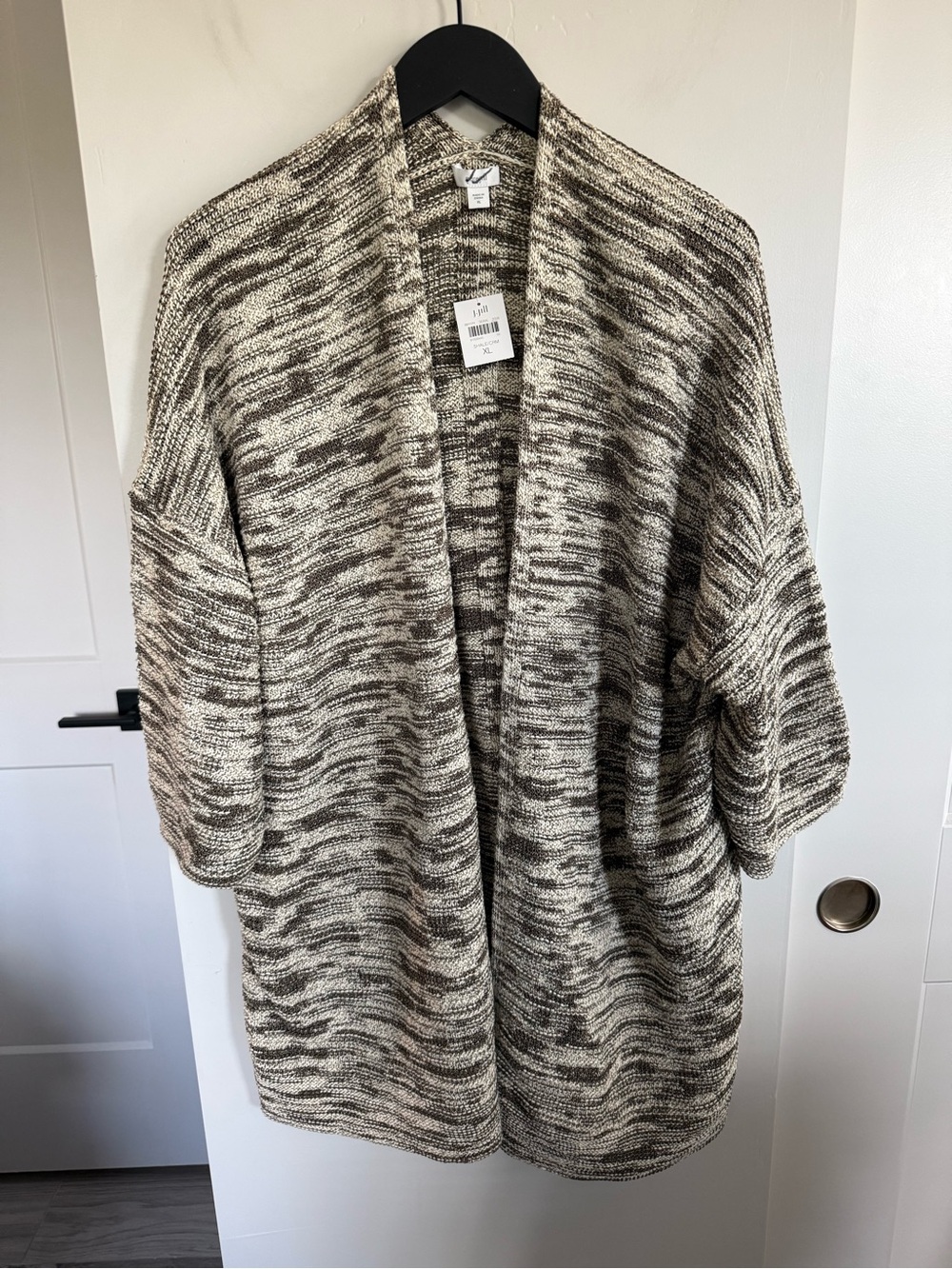 NWT J. Jill Pure Jill Space Dyed Open Front Cardigan Size XL